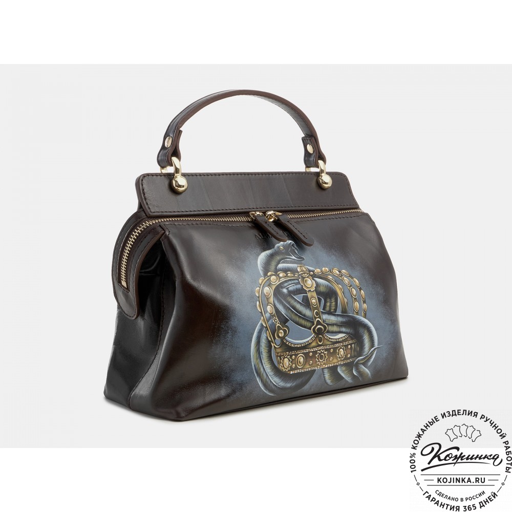 Женская кожаная сумка "Орнелла"  "Змей"